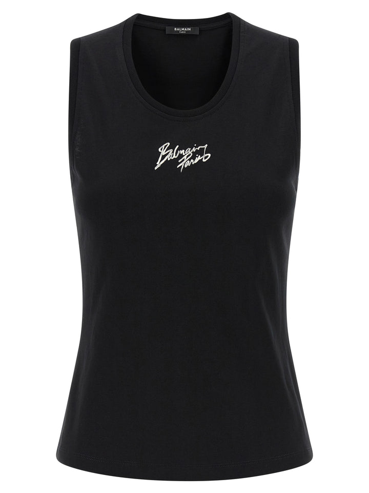 Balmain Balmain Paris Top - Nero | d7e2ce87b146f8ab399a6103243c6e226f2ff2cb
