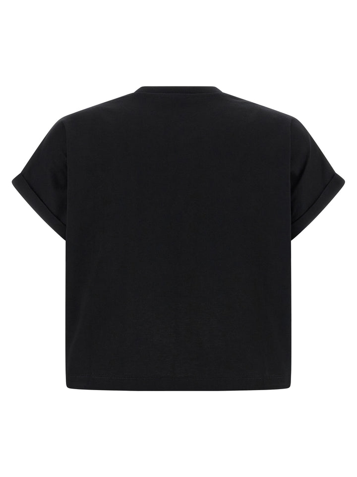 Balmain Cropped T shirt - Nero | 4718b92fc527607e208ee04c793ee8d1edbaf9fc