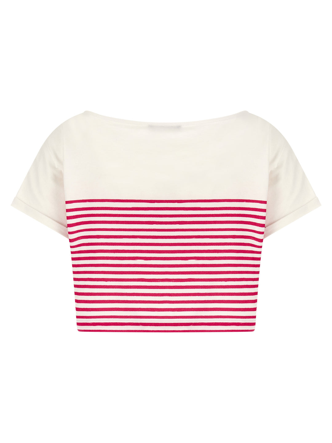 Balmain Marinière T shirt - Fucsia | 50688b47c4fdeebe1f6f672ee3ff32d7d246f7fd