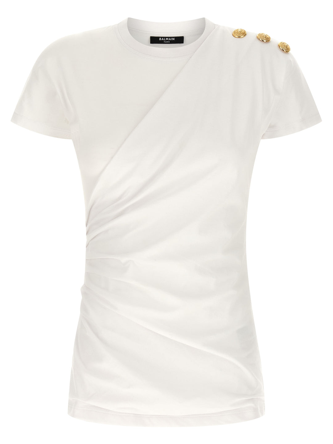 Balmain 3 Buttons T shirt - Bianco/Nero | 21b0f1ccf149320e3bbd7c41696a9a6b7cf1d7b1