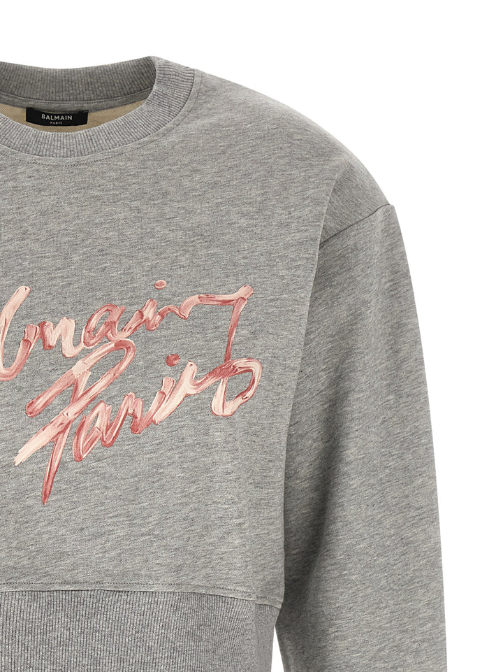 Balmain Balmain Paris Felpe - Grigio | 1a6b82f3834f9cde97eb999ceaccff914ecaa0a2