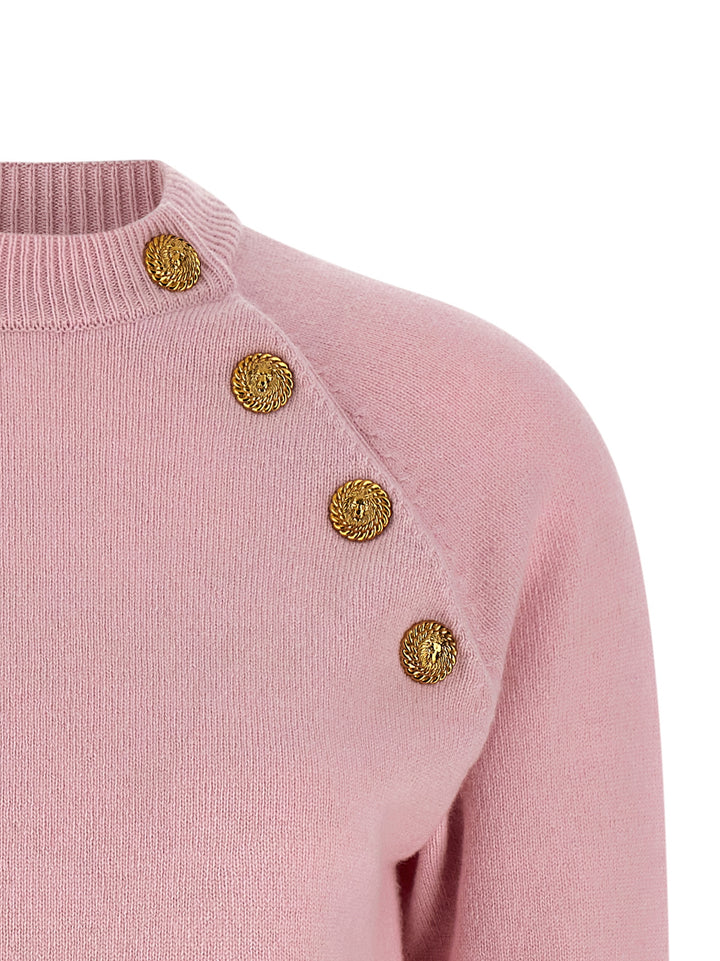 Balmain Cashmere Sweater Maglioni - Rosa | a8d7279e7b019bf04fa3bc4ccafe2e29c7bb3eb2