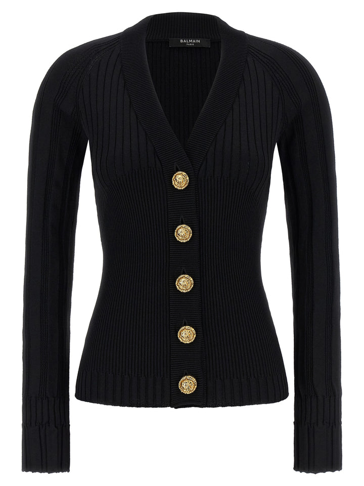 Balmain Button Cardigan Maglioni - Nero | d8e6997995c3872dd6043cfa30f784c8565a2910