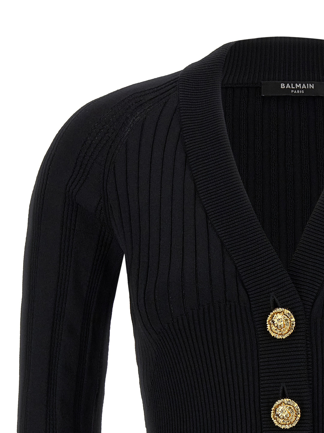 Balmain Button Cardigan Maglioni - Nero | ec8a7140fd78bc416c2647ea5288942593a9c8ab