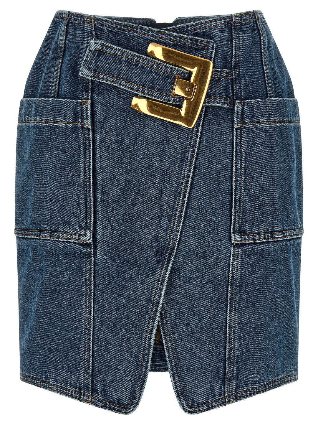 Balmain Belted Gonne - Blu | 5125f7255b43d6767d54dae5b56750da61b58cfb