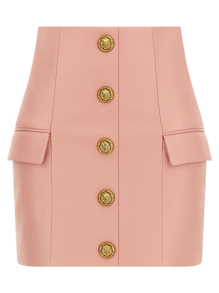 Balmain Testa Di Leone Gonne - Rosa | 6f286b9a9dd976e7a8382a539b636ef9d7c981be