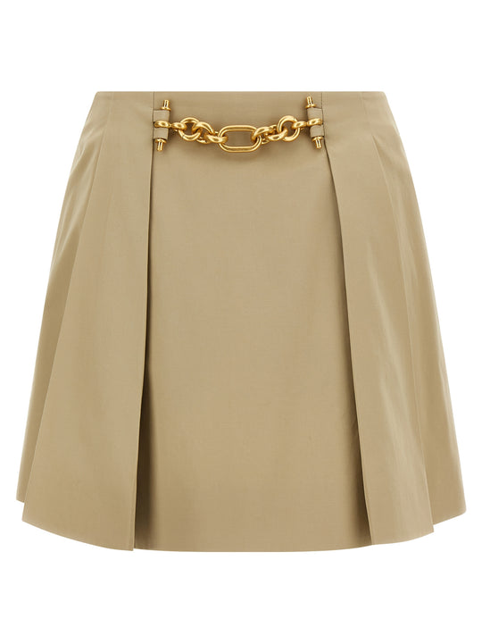 Chain Skirt Skirts Beige