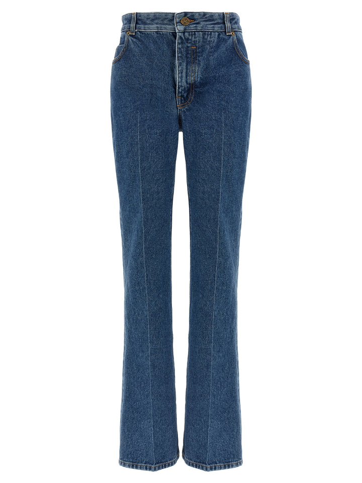 Balmain Embroidery Jeans - Blu | 1906150bd5996a08a4aa6e954d52d7e00903f107