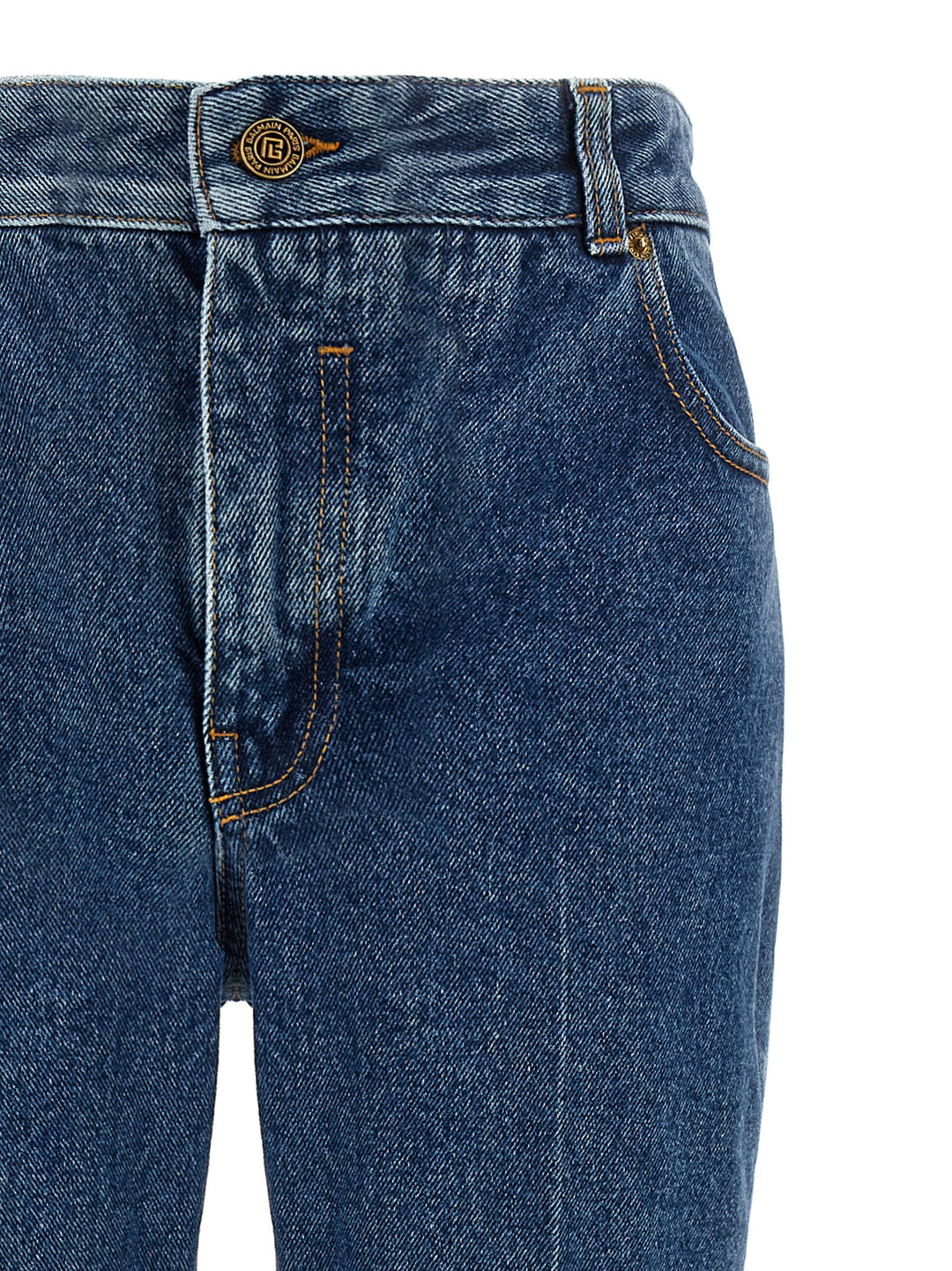 Balmain Embroidery Jeans - Blu | c3713e14f82acf46e8917f04184658bb4f37c116