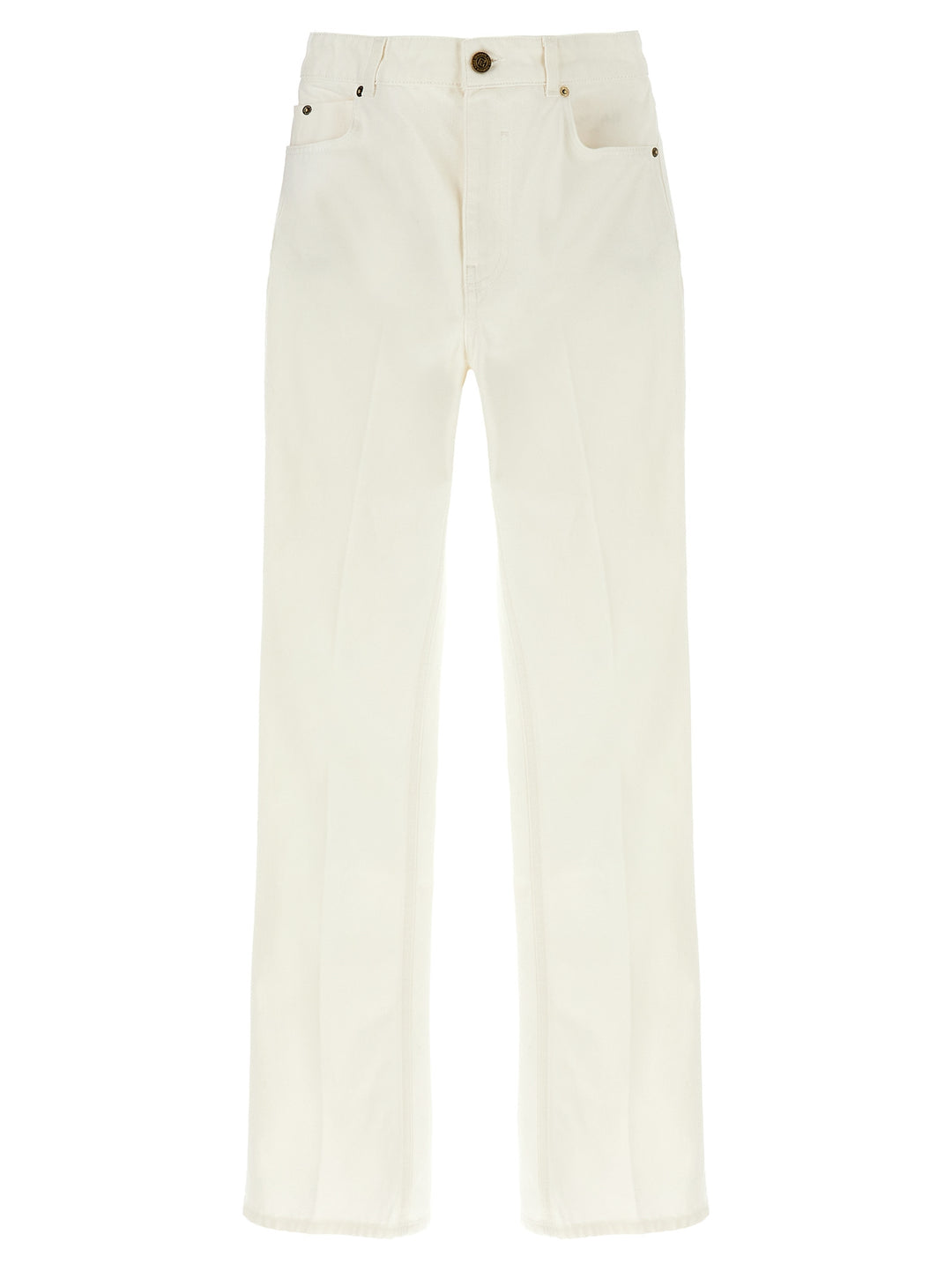 Balmain Embroidery Jeans - Bianco | 86df46d787456a9222cd07258e5109358a0e3be2