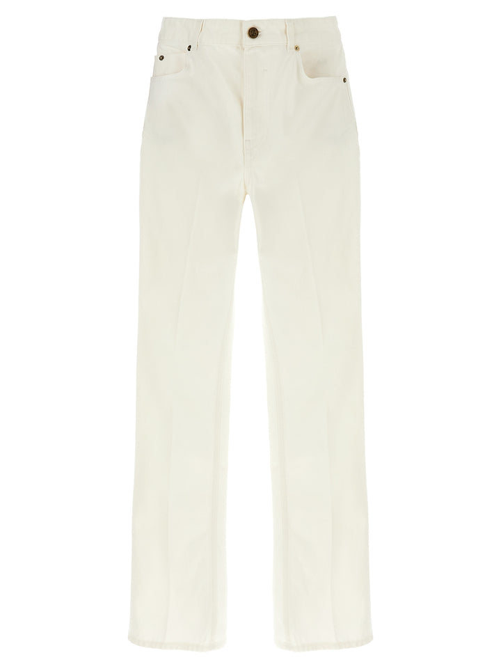 Balmain Embroidery Jeans - Bianco | 86df46d787456a9222cd07258e5109358a0e3be2