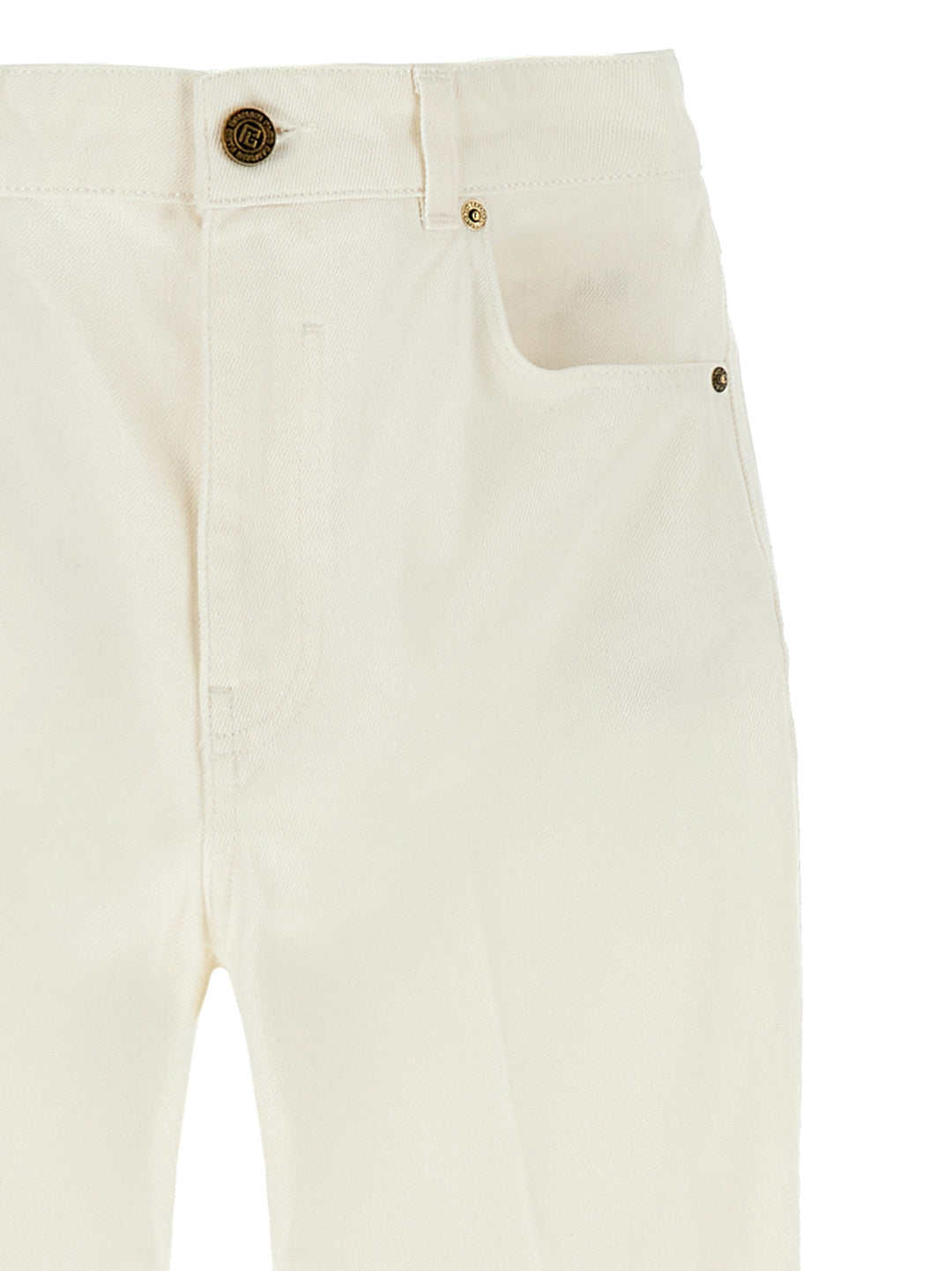 Balmain Embroidery Jeans - Bianco | e1048ba6c10d3fac7d3aec05468781a72e537aa5