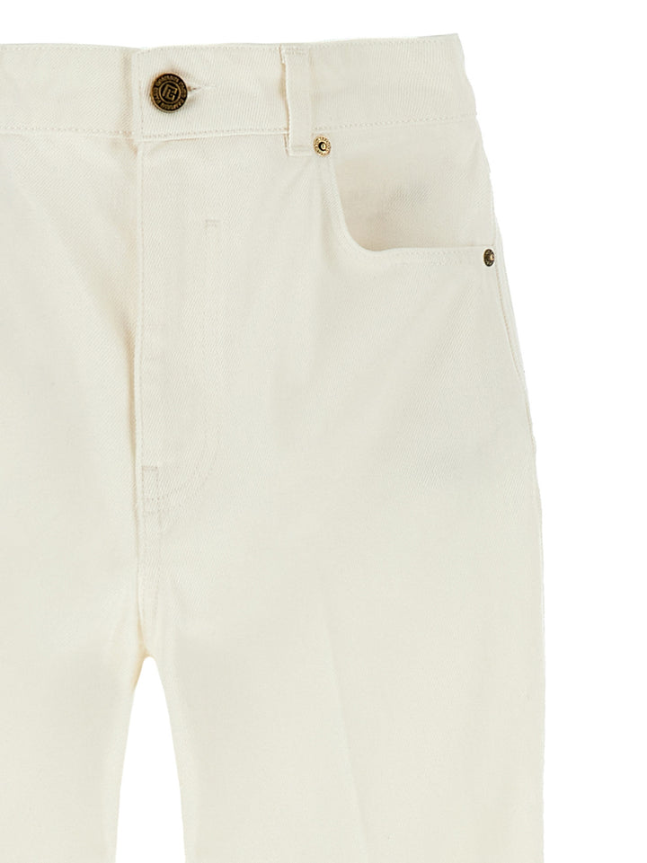 Balmain Embroidery Jeans - Bianco | e1048ba6c10d3fac7d3aec05468781a72e537aa5