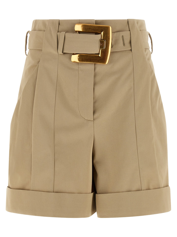 Balmain Anthem Bermuda e Short - Beige | d323f8c70e032ee9aa39721e4e878993ab32b6ad