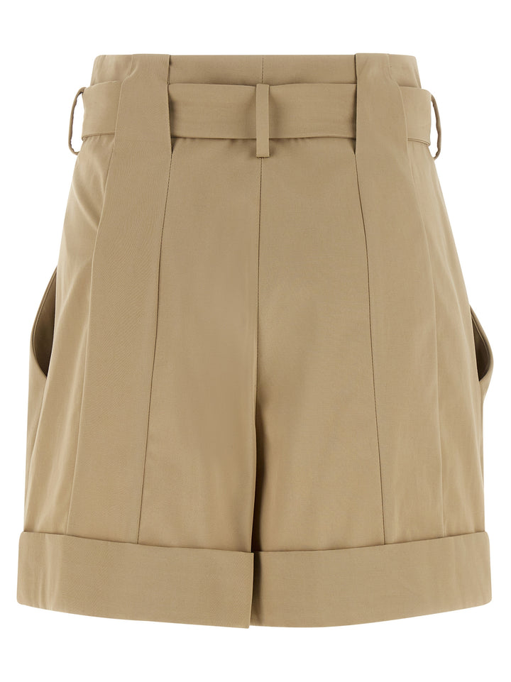 Balmain Anthem Bermuda e Short - Beige | f6ad25e6ee7c13053f5b5529da0c774082135d5b
