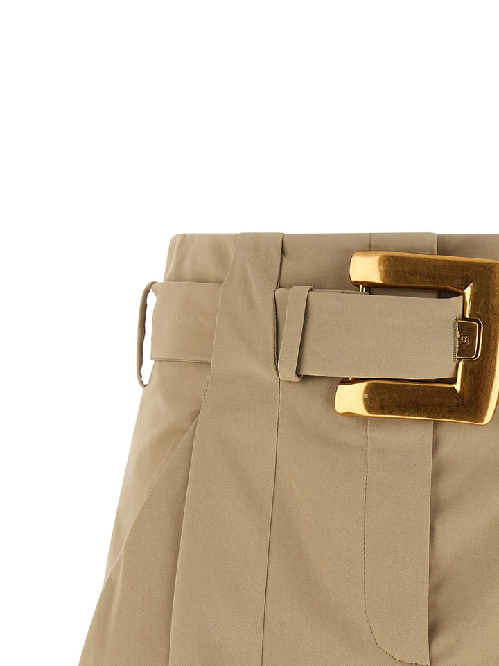 Balmain Anthem Bermuda e Short - Beige | c969f3ca50d2e71e19da48c74c4b8b3c8a096c6b
