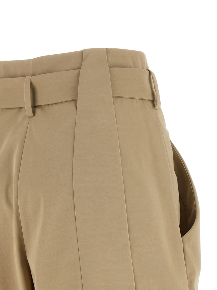 Balmain Anthem Bermuda e Short - Beige | a80d551229ab70ad952d762cbe745a0e0efcb0f6