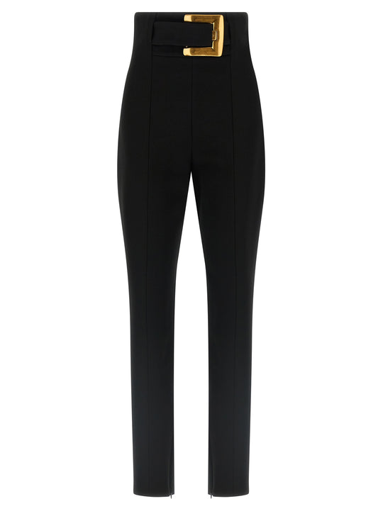 Belted Pantaloni Nero