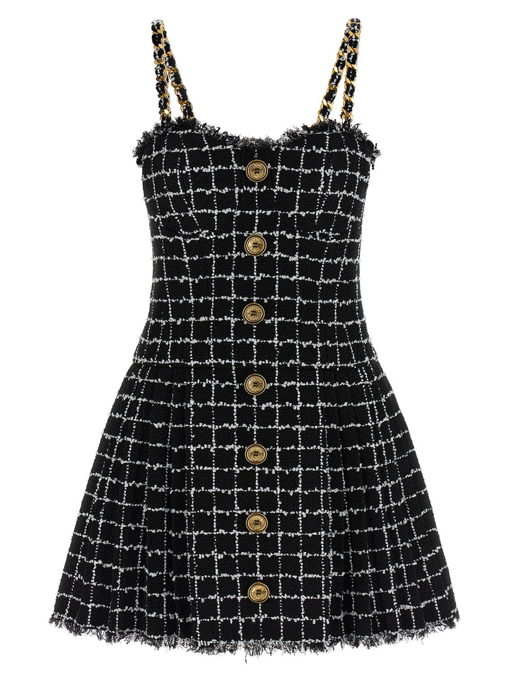 Balmain Tweed Dress Abiti - Nero | 16ec0c910c621365a69e323f87cf23cc33e60b33