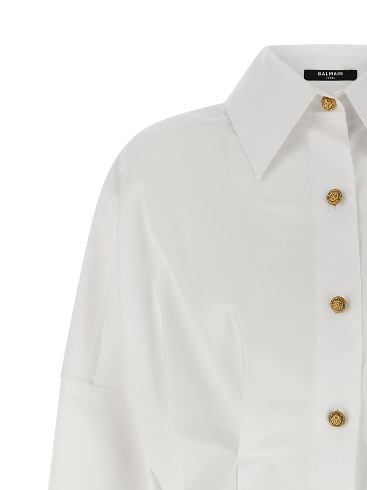 Balmain Chemisier Dress Abiti - Bianco | 9c3eefba3f37fbd391f41fd247a840ee92b7c586