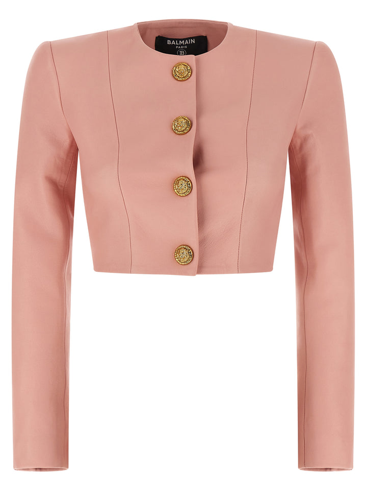 Balmain Testa Di Leone BlazerS - Rosa | 529be4679a049b6e739d86733728e04aaae2c3b9