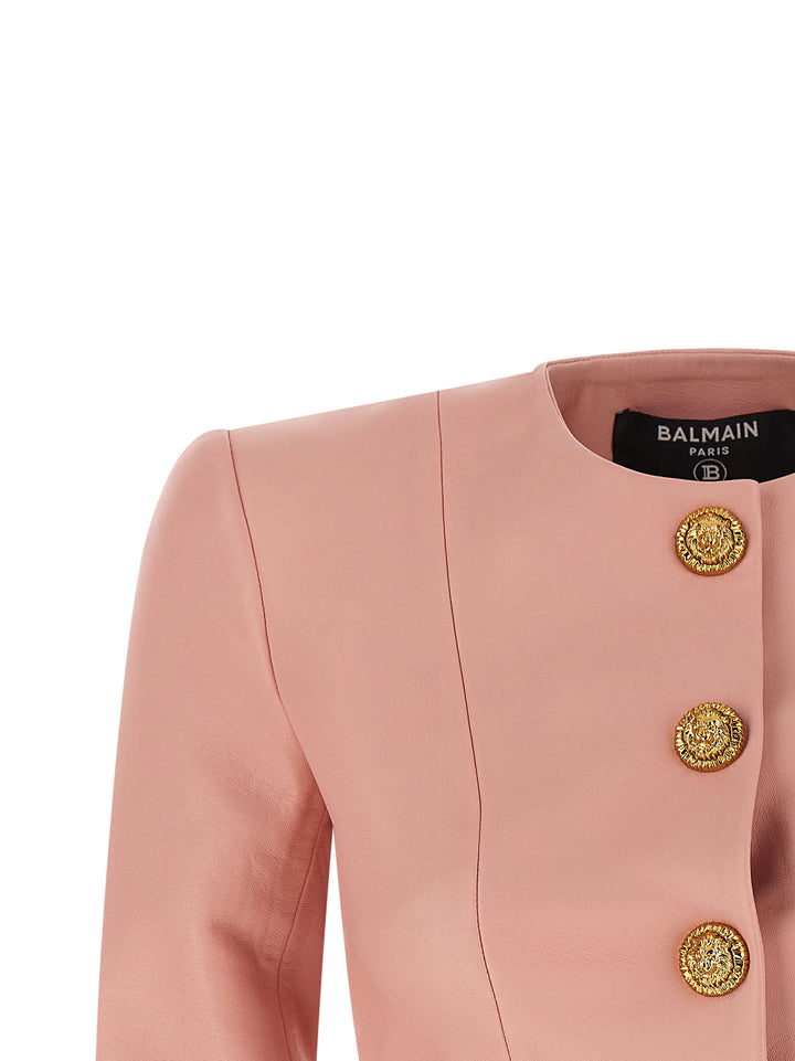 Balmain Testa Di Leone BlazerS - Rosa | bf22d29ed7c5d79ef347cf398c219c04ef38f945