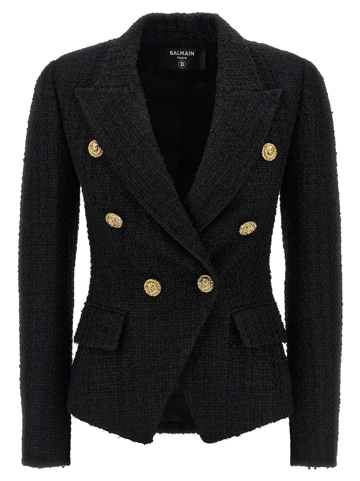 Balmain Tweed Blazer BlazerS - Nero | bf9dbfc4d355e6650469c9ac8c27d8adc950ec33