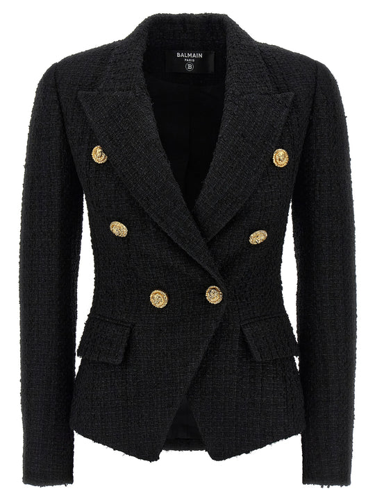 Tweed Blazer Blazers Nero