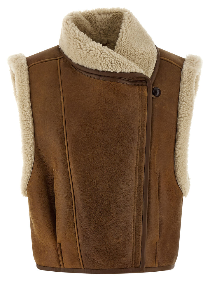Isabel Marant Alime Gilet - Marrone | 294267958361db0f443ee2409e764bb46dcf185c