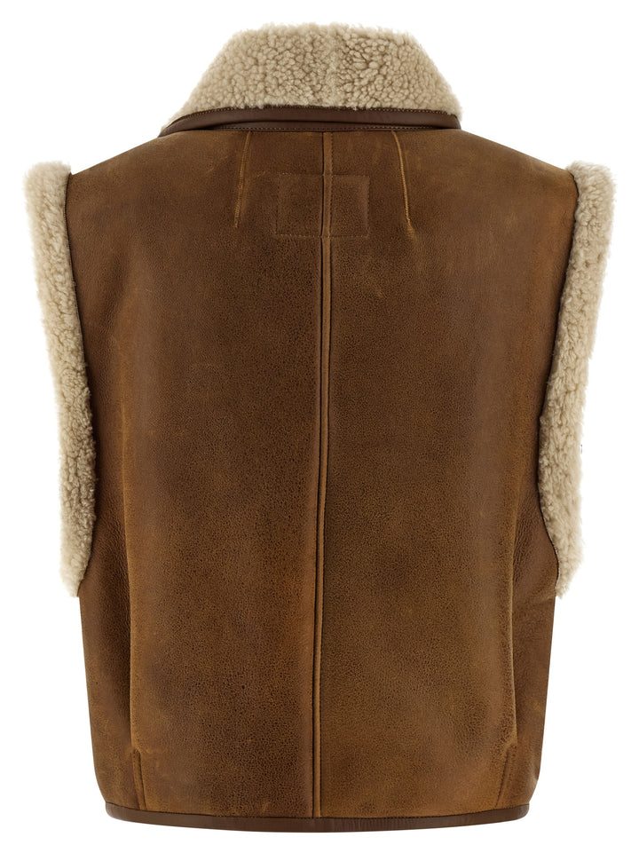 Isabel Marant Alime Gilet - Marrone | 500c0958844aeaa7f73a0bd36ee909b002f0ccbf
