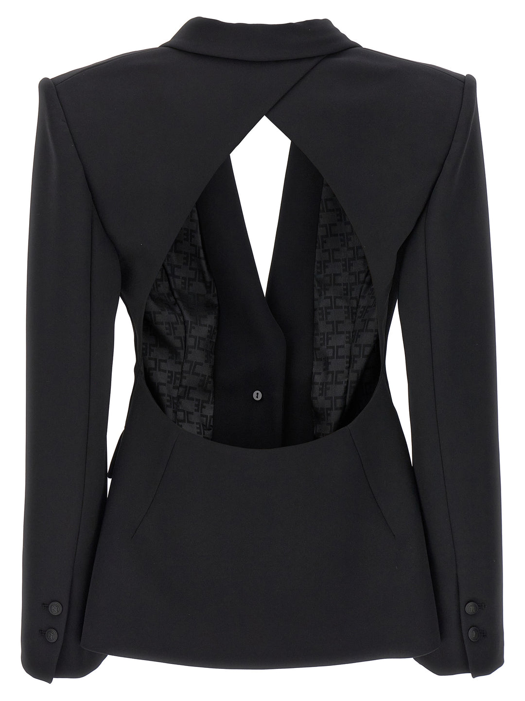 Cut-Out Blazer Blazer And Suits Nero