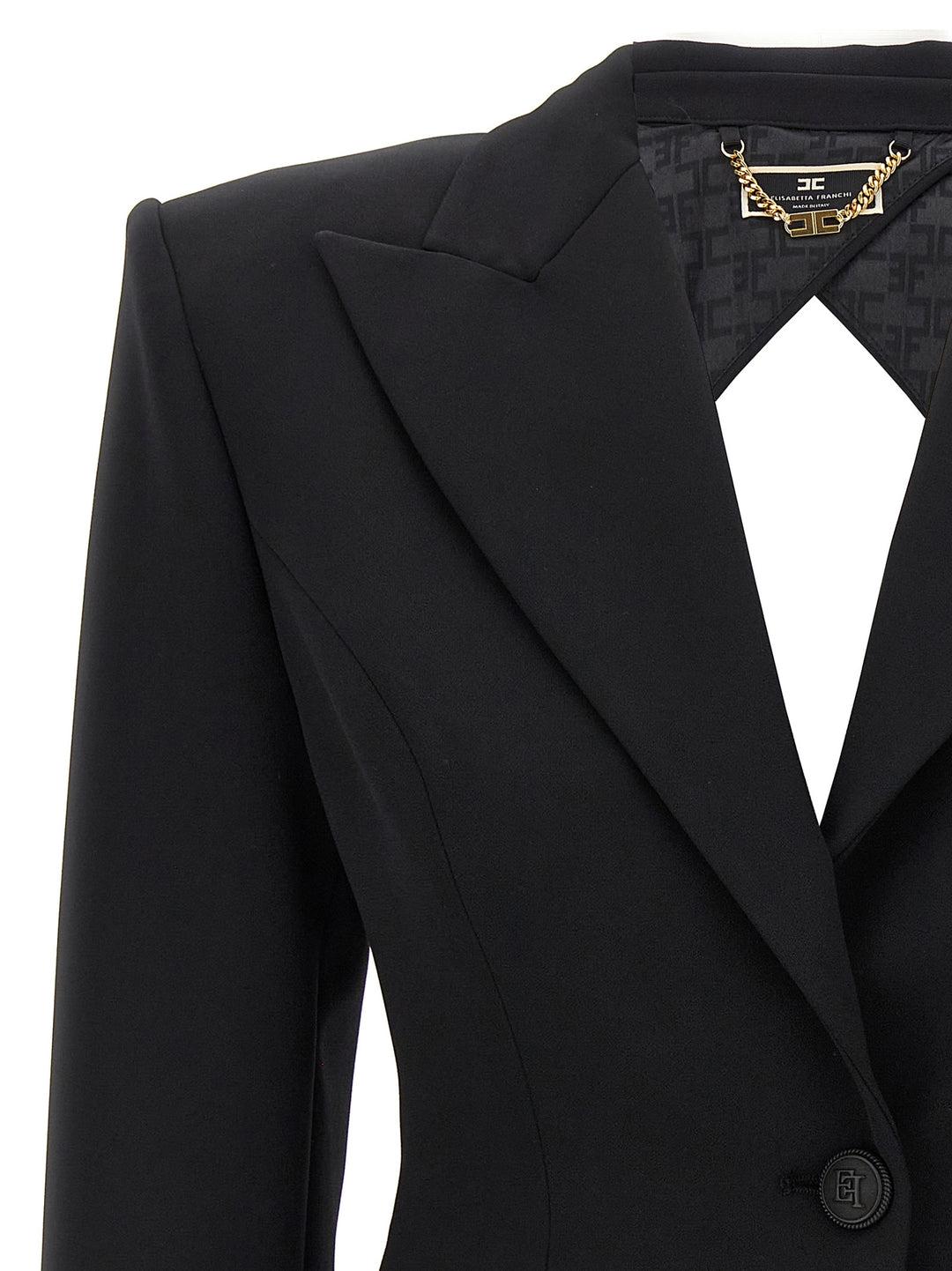 Cut-Out Blazer Blazer And Suits Nero