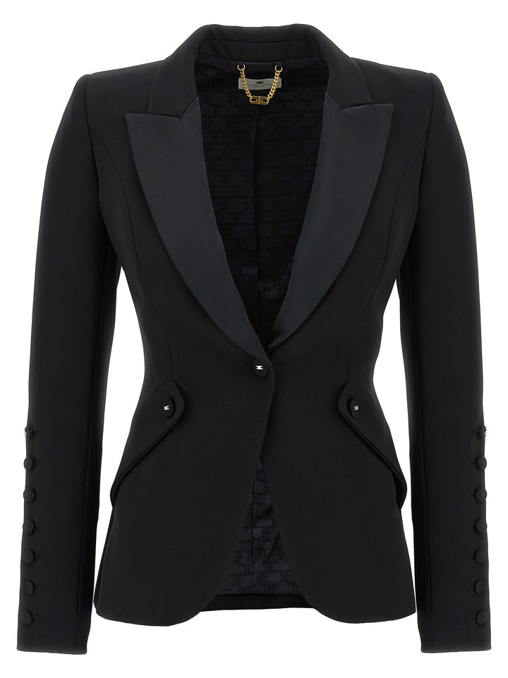 Elisabetta Franchi Blaze Rtuxedo BlazerS - Nero | aea6683d3d2fb06966495b2476fef17c55b8bd79