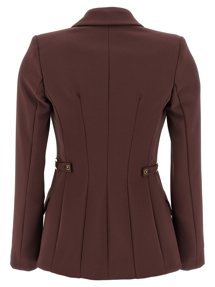Elisabetta Franchi Jewel Strap Blazer BlazerS - Viola | bb7701ec48d4b190780ec0bcf5b899e308014f5e