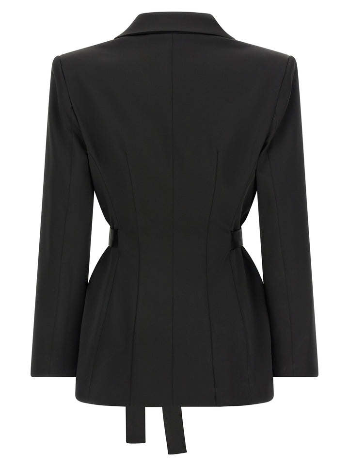 Elisabetta Franchi Stretch Satin Blazer BlazerS - Nero | e94b44cfbfd492382509b0ab81b2e5bac3244411