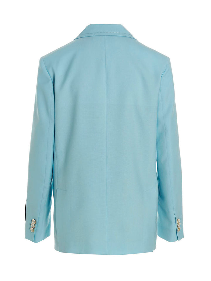 Marni Single-Breasted Blazer Jacket BlazerS - Celeste | 8f2d4305a9bc6e6676862e754438bc06a6724d22