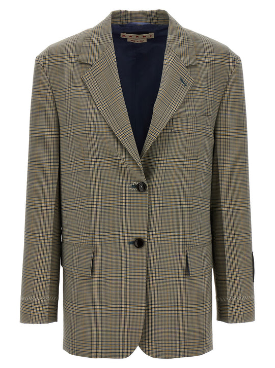 Prince Of Wales Blazer Blazers Multicolor