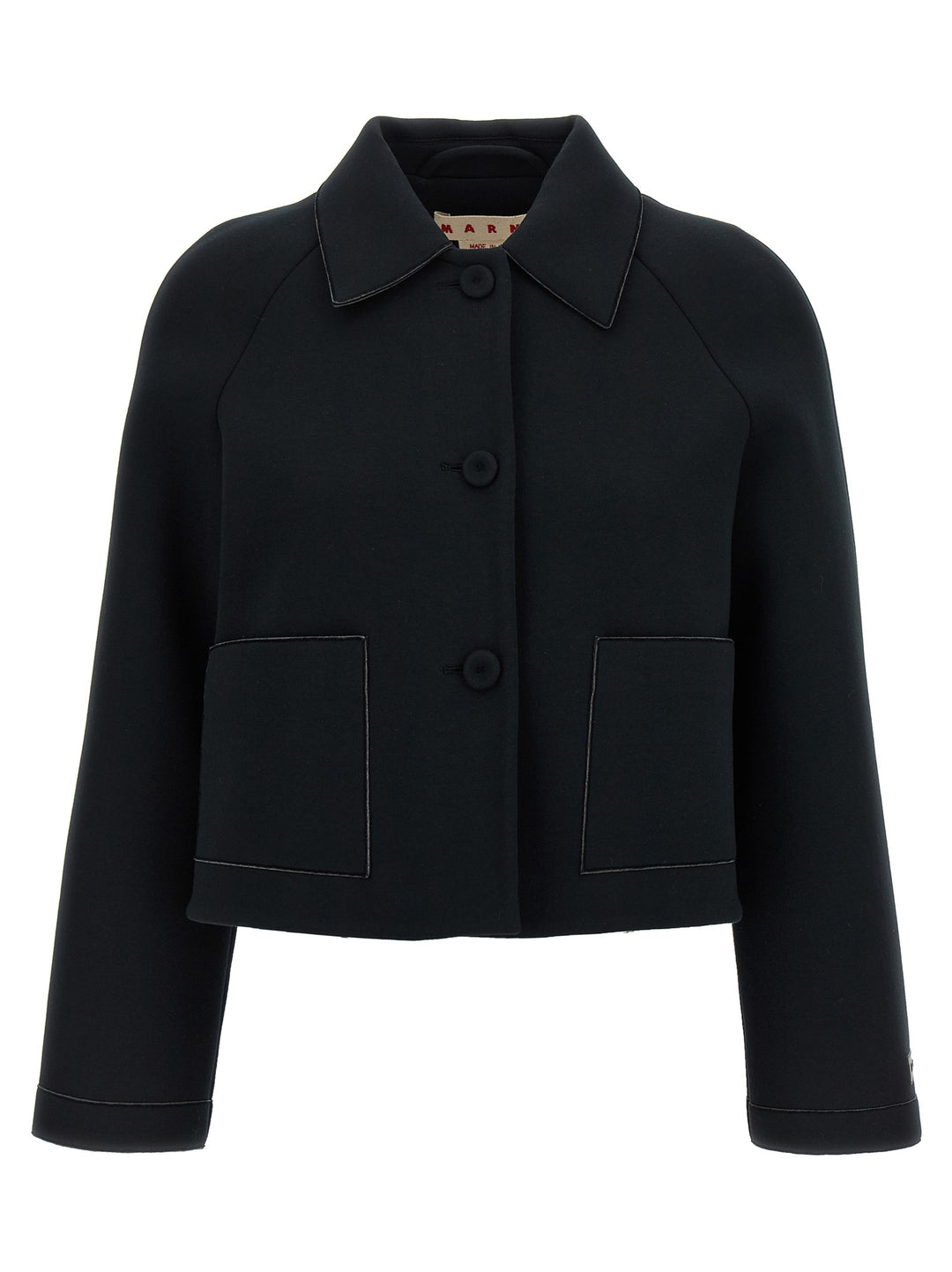 Marni Jersey Jacket Puffer Jackets - Nero | 212102894ca43f05f917bcaf252543cdf883515d