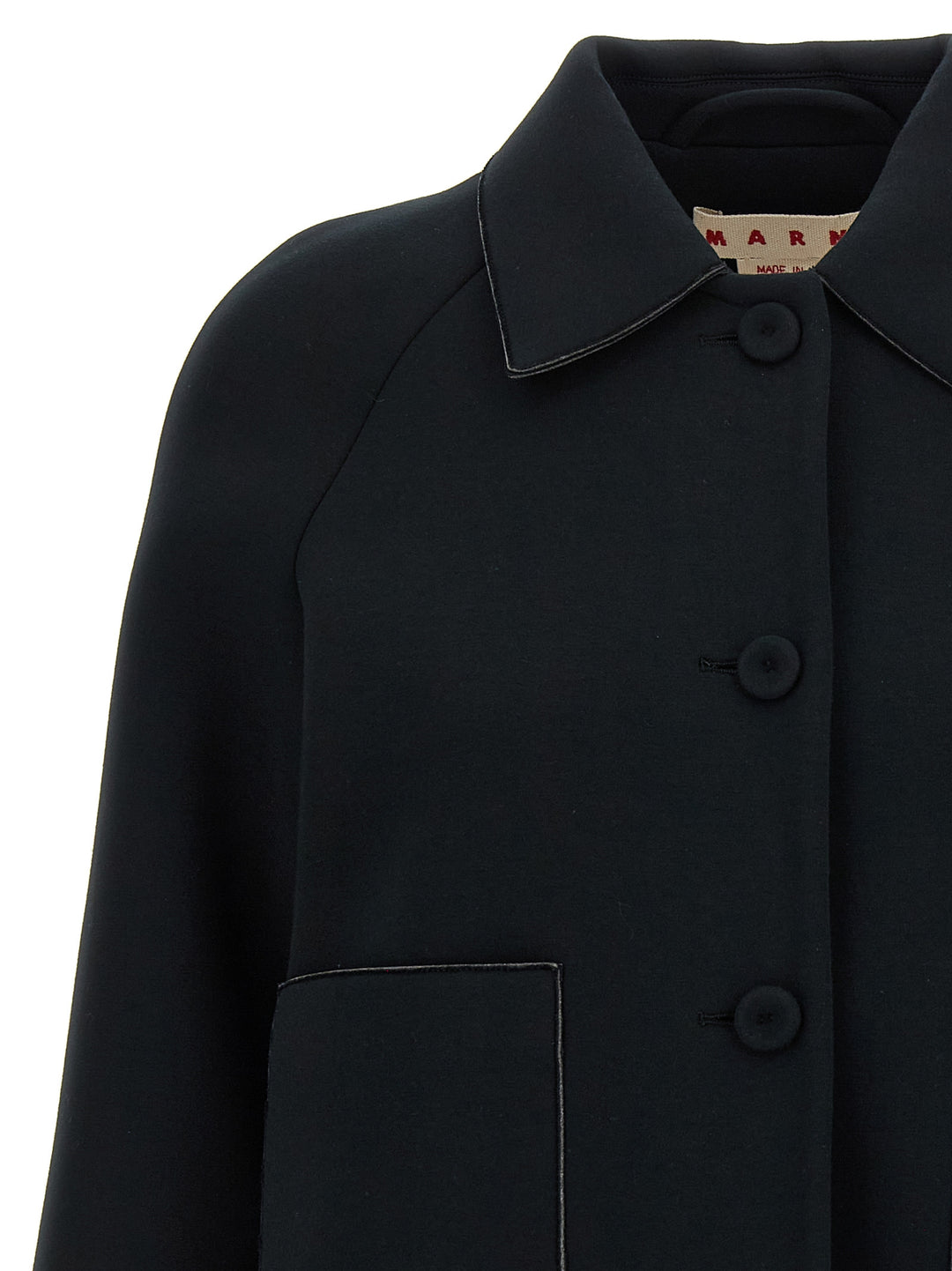Marni Jersey Jacket Puffer Jackets - Nero | 4a9f1da15173054a3bf7b03108e98a8b1778a88d