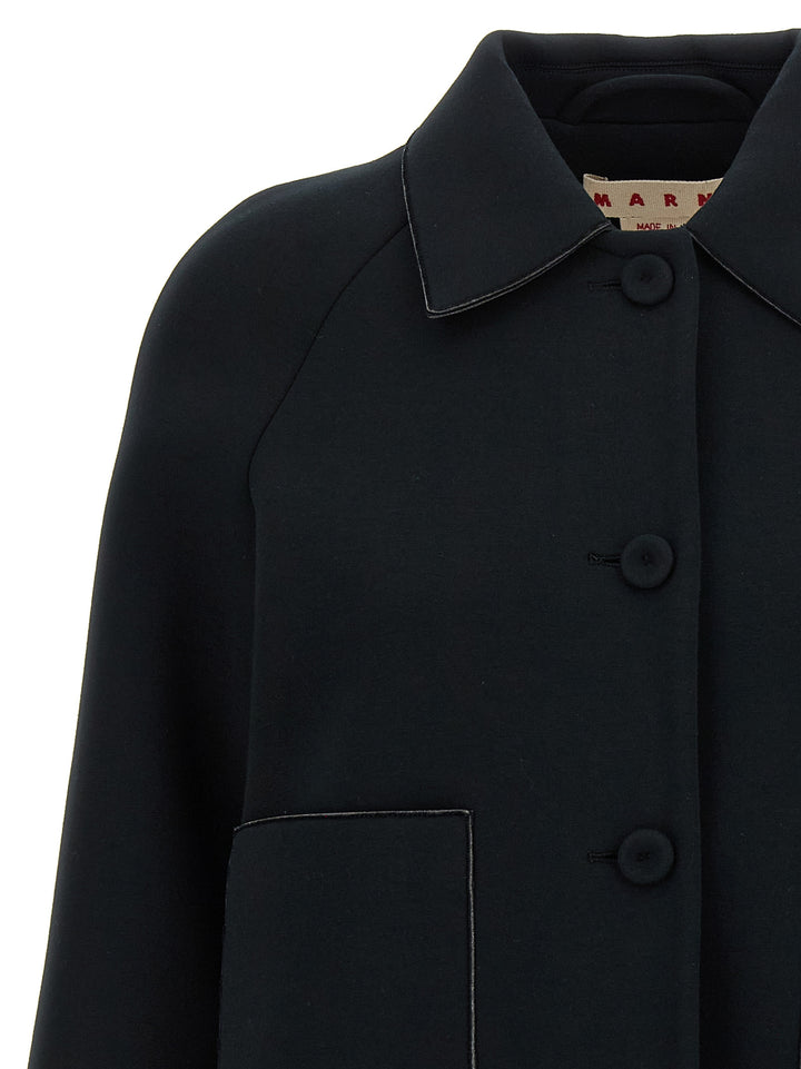 Marni Jersey Jacket Puffer Jackets - Nero | 4a9f1da15173054a3bf7b03108e98a8b1778a88d