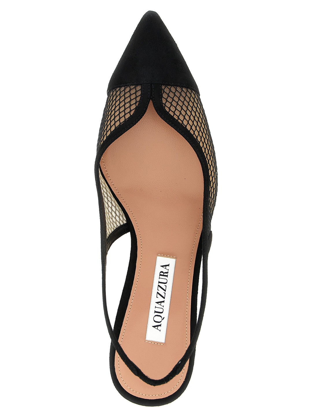 Aquazzura Gia Mesh Decollete - Nero | 772e1031a00844c41eb1aae51409f94329111bf6
