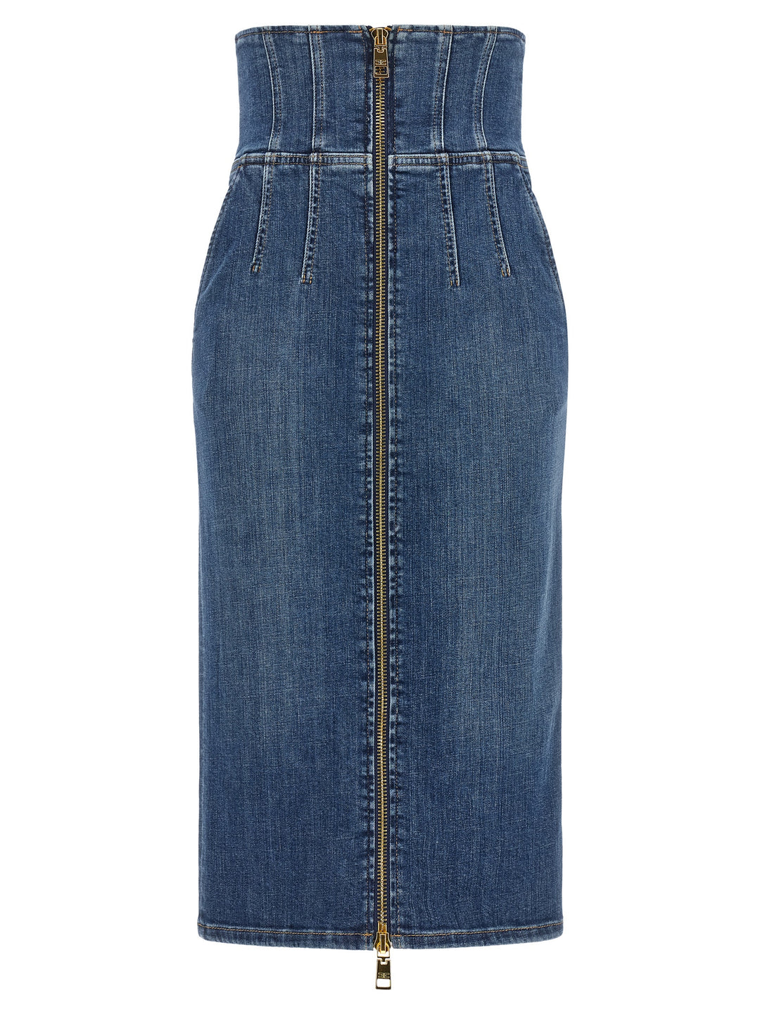 Elisabetta Franchi Denim Skirt Gonne - Blu | 956daef85d4da4affa361b15cb61f5b40d1361e4