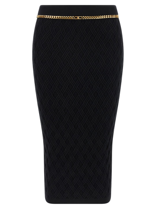 Diamond Skirt Gonne Nero