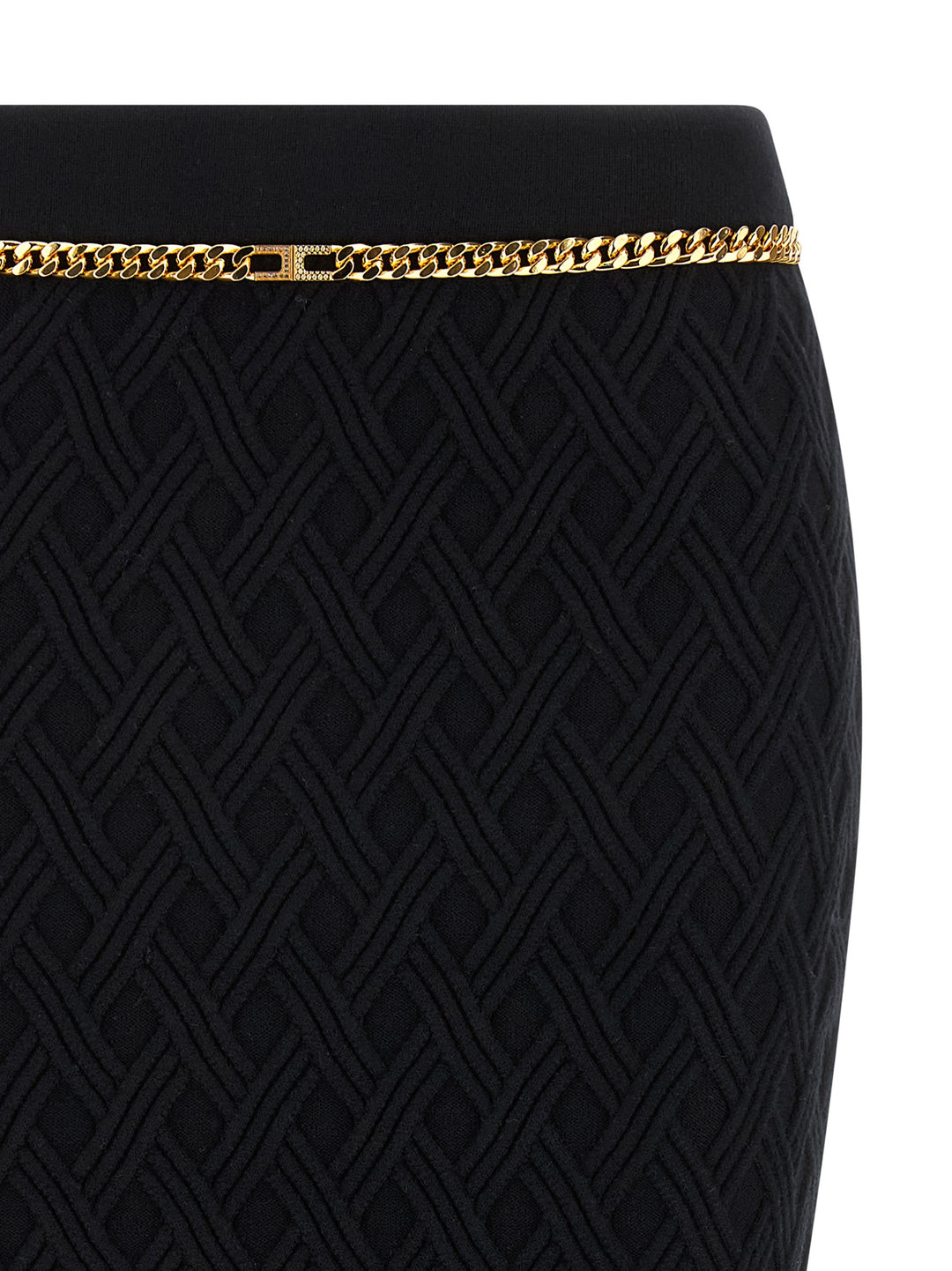 Elisabetta Franchi Diamond Skirt Gonne - Nero | 4b6e210b81326f14d443b6fb7f47ae5b23a6e44d