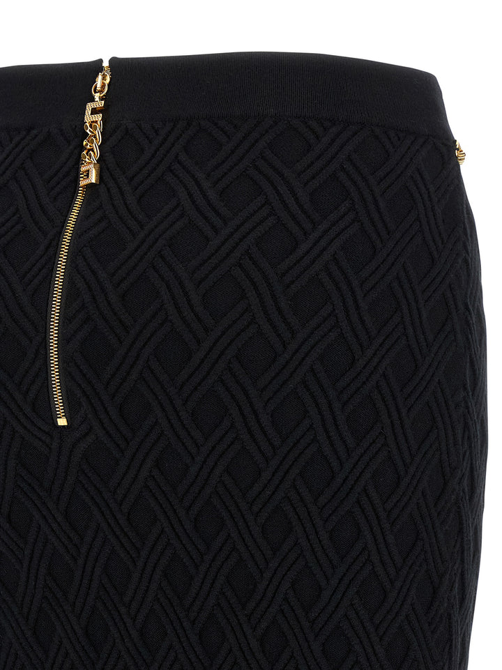 Elisabetta Franchi Diamond Skirt Gonne - Nero | 0a72c621584842cbf048c137647278559eea138c