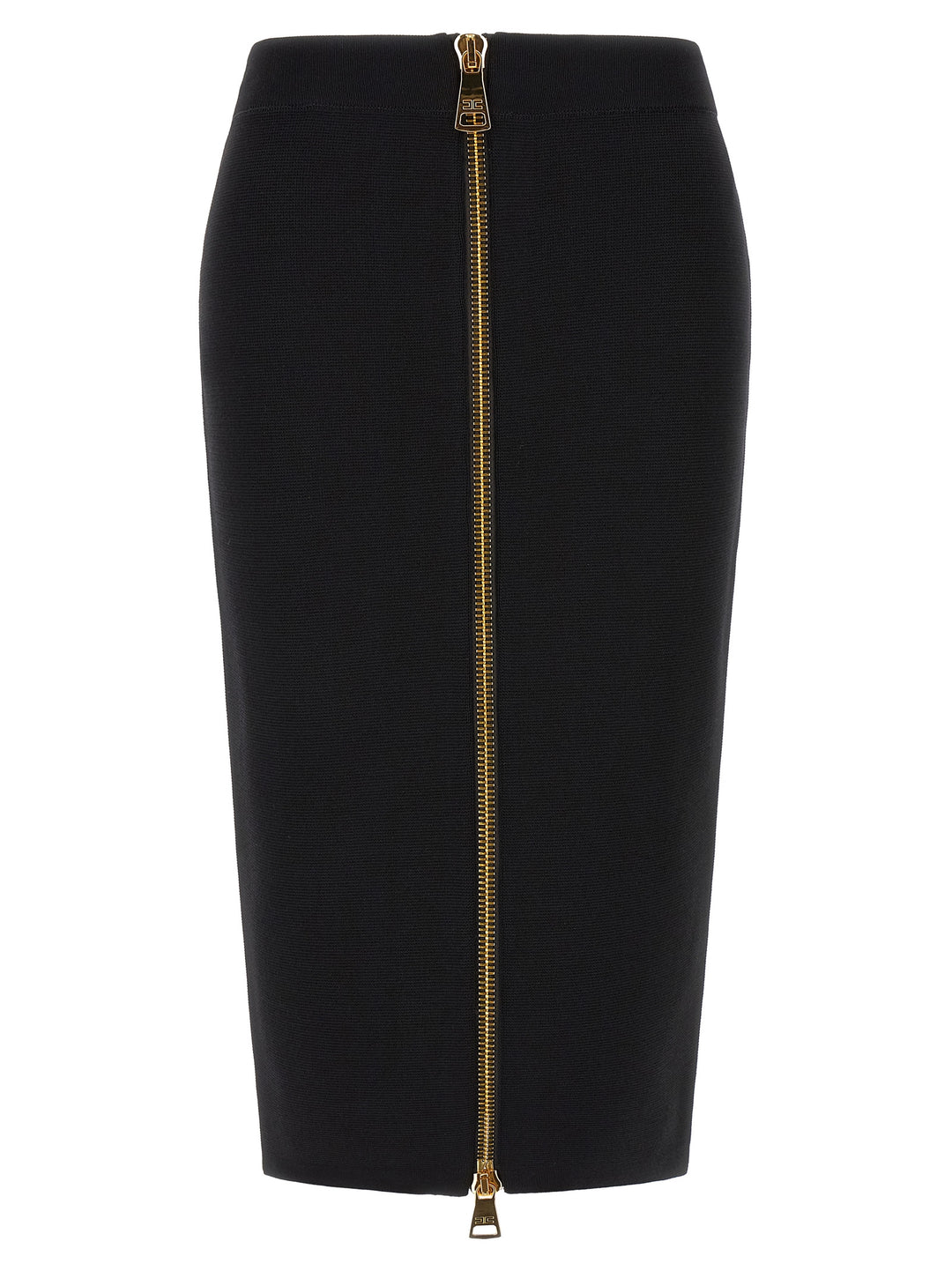 Elisabetta Franchi Zip Skirt Gonne - Nero | c463c2de0a750ca31396822684277a357f46fbd9