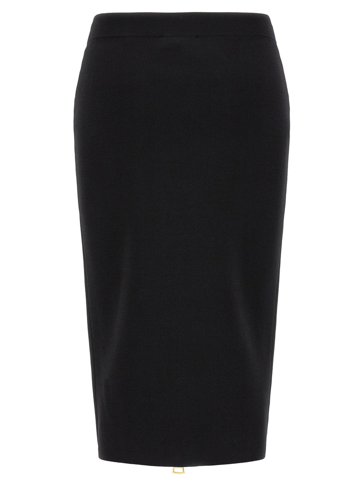 Elisabetta Franchi Zip Skirt Gonne - Nero | 93b903a86d878023b270597b500bc3a8ef1f6b17