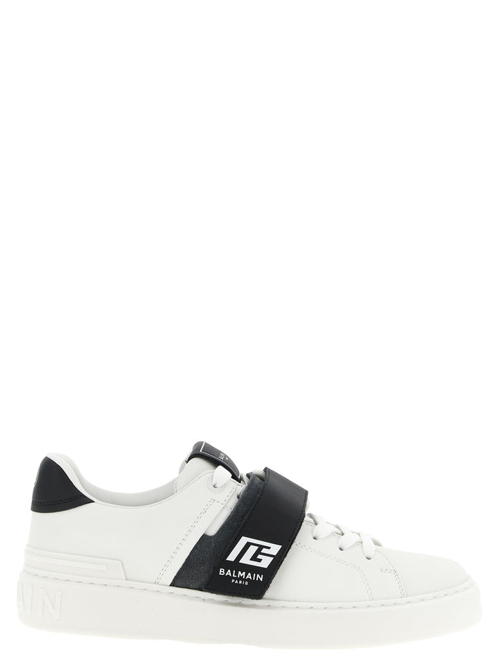 Balmain B-Court Sneakers - Bianco/Nero | 70dcc9430727570ef41d409ea798b35a492fe8d6
