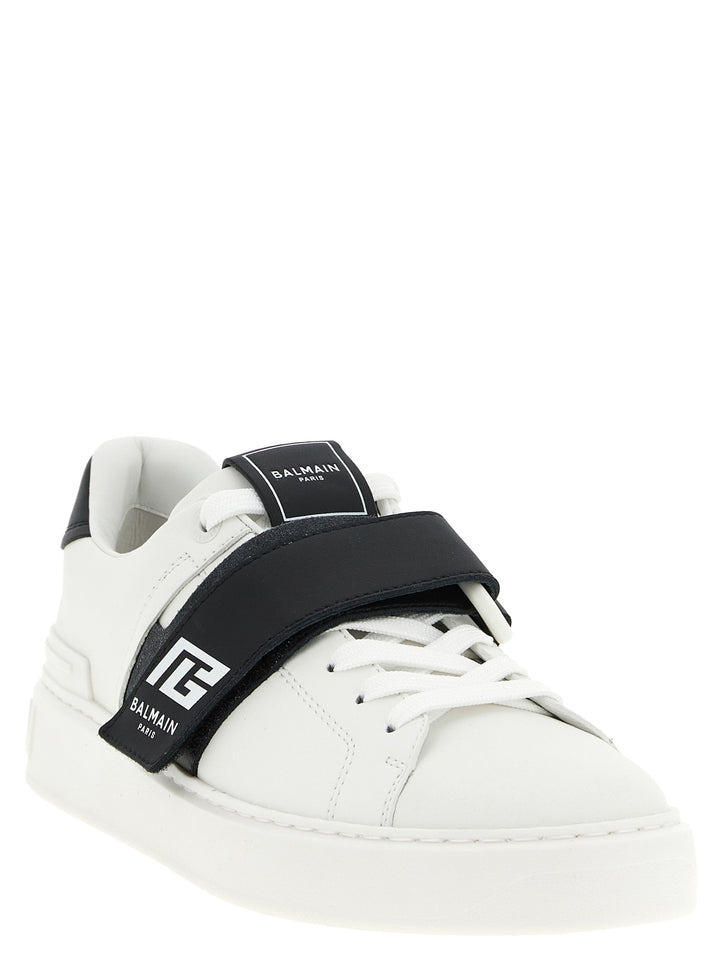 Balmain B-Court Sneakers - Bianco/Nero | afcf723a7dda73a172637c00edb2ce4f580b332c
