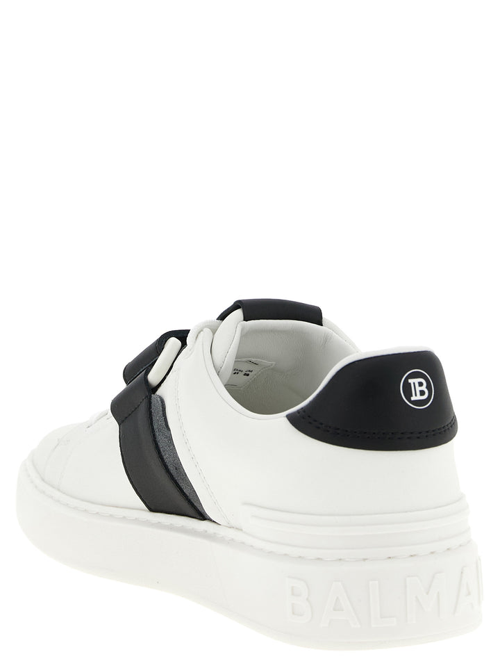 Balmain B-Court Sneakers - Bianco/Nero | 6918f925ee544c0908ebe5048d9f570394e4f45c
